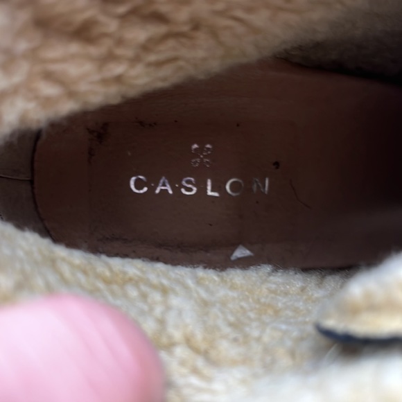 Caslon Black Suede Wedge Ankle Bootie with Faux fur lining Sz 10. BAB2516H - Picture 8 of 8